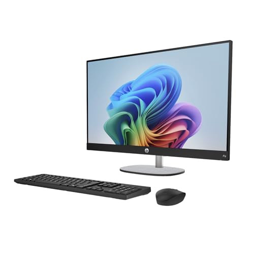 Image of HP 27 AI PC All-in-One 27 inch Touchscreen IPS FHD Display (Intel Ultra 7-255U, 64GB DDR5, 2TB PCIe SSD, Intel Graphics, WiFi 6, Webcam, Bluetooth 5.4, Win 11 Pro) w /Premium Backpack