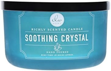 DW Home Decoware Richly Scented Candle 13.77 oz Large triple Wick T Soothing Crystal