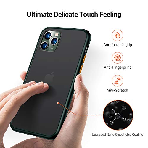 Torras Shockproof Compatible For Iphone 11 Pro Case, [Military Grade Drop Tested] Translucent Hard Matte Case With Soft Tpu Bumper Slim Phone Case Compatible For Iphone 11 Pro thumb #2