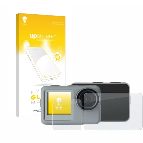 upscreen Matte Screen Protector Glass Film compatible with Rollei Actioncam 9s Plus - Anti-Glare, Anti-Fingerprint, 9H Glass Protection, 1-Pack