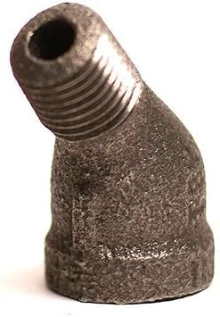 Replacement 1/4 Inch 45 Degree Black Street Elbow for Thrifco Plumbing 9117048