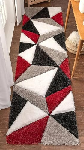 Image of 2x6 ft Soft Shag Rug Runner - Durable and Cozy Carpet for Entryways, Living Rooms, and Narrow Spaces