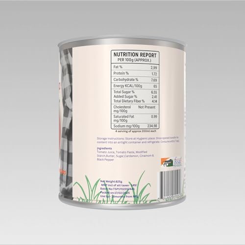 Yummient's Tomato Soup, 825g, Ready to Serve, No Artificial Colours, Pure & Fresh Tomatoes, 4 Servings - Image 3 thumbnail