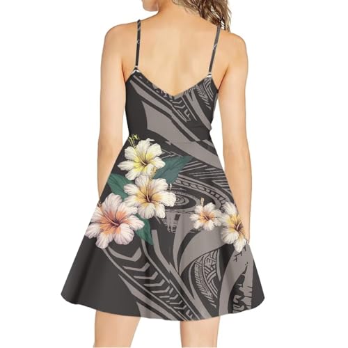 Image of Spaghetti Strap Midi Satin Dresses Summer Sleeveless Sundree Women Girl Beach Party Swing Dress
