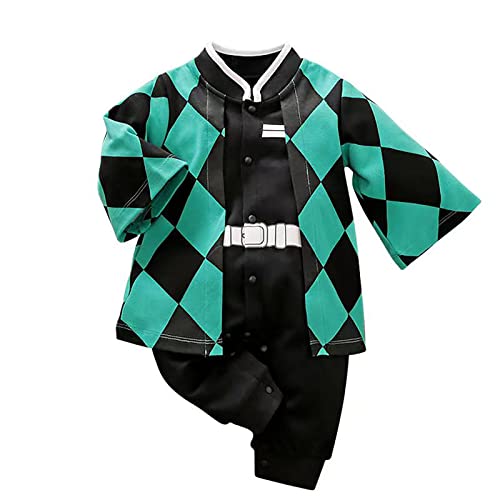 Image of Zusnxaxe Anime Costume Baby Romper Newborn Halloween Thanksgiving Infant Christmas Jumpsuit Toddler Cosplay Outfit