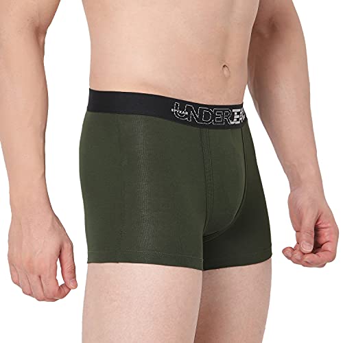 Image of Underjeans Men's Cotton Blend Regular Fit Trunk