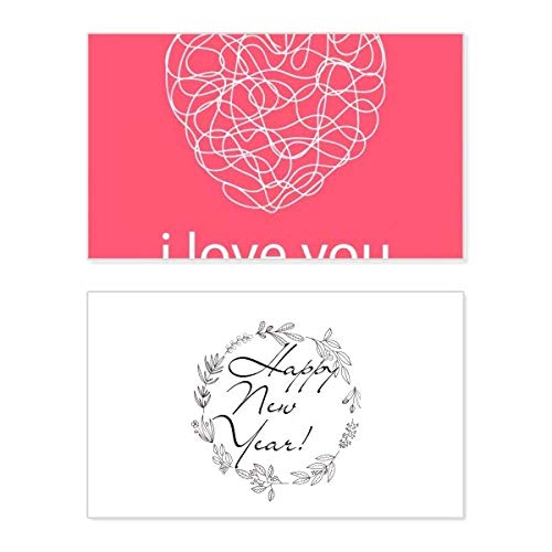 Tarjeta de San Valentín I Love You con corazón rosa ideal para parejas