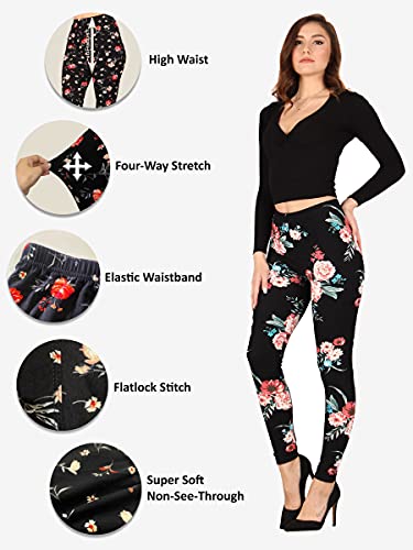 Lildy Women’s Super Soft Leggings (2 Pack), Stretchable No See-Through Material, Charcoal Grey/Black, Small-Large #TOP3