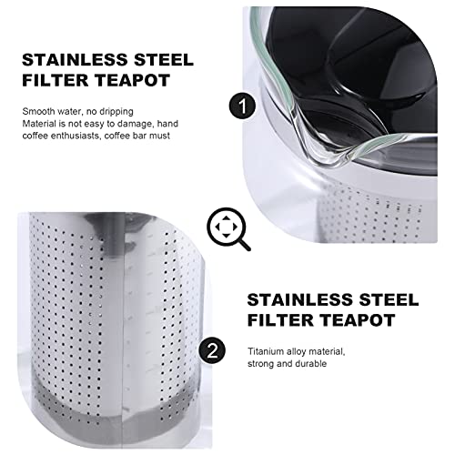 Hemoton Teiera in Vetro con Infusore Rimovibile in...