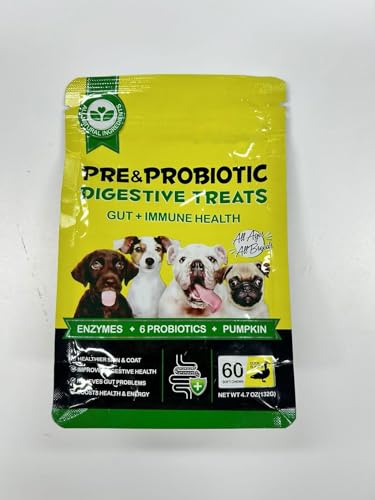 Probiotics for Dogs, 60pc Probiotics Chews for Dogs(Duck Flavor), mmune Support Supplement, for Gut Health, Seasonal Allergies, Digestive Remedies - Image 2