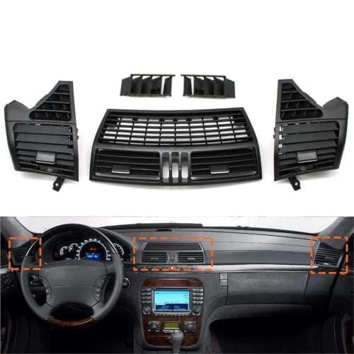 Remplacement grille aération centrale cassée pour Mercedes W220 S300 S350 - 2