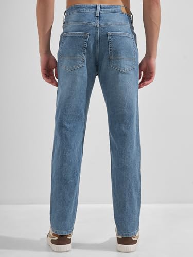 Image of Highlander Men Men's Straight Relaxed Fit Jeans | Stretchable | Everyday Comfort & Style| Jeans for Man|Premium Cotton Blend