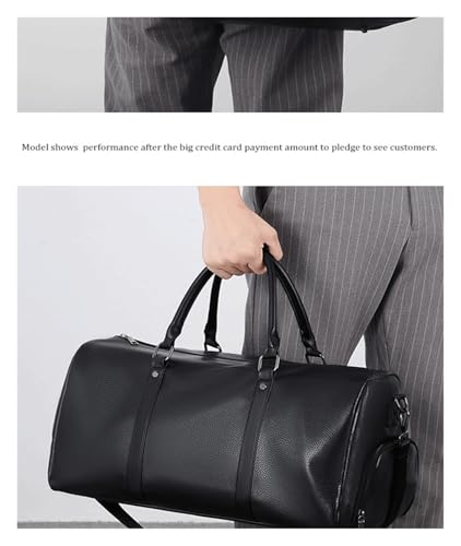 Travel Bag Retro Short Trip Bag Large Capacity Sports Motorcycle Training Waterproof Leisure Fitness Bag(Brown)4