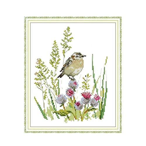 SFAFT Little bird cross stitch kit14ct 11ct count print canvas cross stitches needlework embroidery DIY handmade