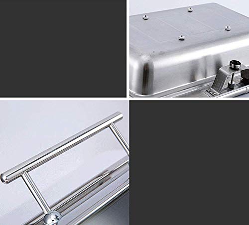 cvhtroe Edelstahl Chafing Dish, Catering Buffetwärmer Set Transparent Sichtbare Abdeckung Hochzeiten Partys Bankette… – Bild 4