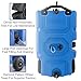 RecPro RV 36 Gallon Portable Waste Tank (Blue) | Tote & Dump | Airless, No-Flat Tires | Capacity Indicator | Gloves Included (36 Gallon Portable Waste Tank)