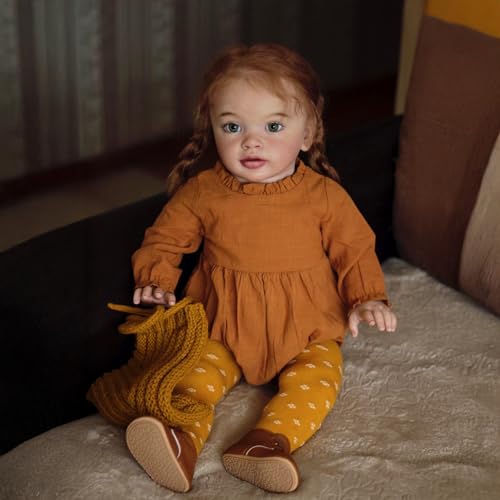 Zero pam Große Größe Reborn Baby Mädchen-70CM Reborn Puppen Lebensecht, Babypuppe Wie Echtes, Silikon Baby Puppe, 3D Haut Echte Babypuppe Mit Zubehör – Bild 8