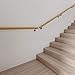 Handrail Stairs Railing Indoor Outdoor Indoor Loft Elderly Non-Slip Handrails, Corridor Support Rods, Household Wooden Staircase Handrail Against The Wall, A Complete Tool Kit with A Length of 50~600c