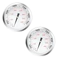 67088 67731 Accurate Grill Thermometer for Weber Genesis 300, Genesis II & Summit Series Grills, Genesis E/S 310 330 Temperature Gauge, Thermostat Replacement for Weber, 2-3/8” Diameter, 2 Pack
