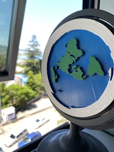 Globe de terre plate en PLA de 19 cm idéal pour décorer votre bureau