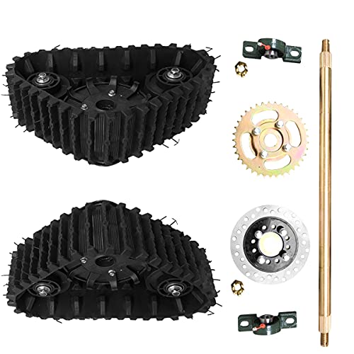 Julymoda 600Mm 24" Rear Axle Track Assembly Kits For Go Kart Atv Quad Rear Wheel Snow Sand Snowmobile Diy Use Metal Black #TOP3