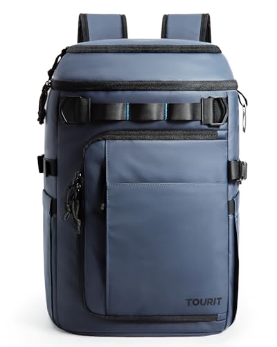 Image of TOURIT 38 Cans Backpack Cooler: Leak Proof Waterproof 2 Insulated Compartments Soft Cooler Bag Beach Travel Camping Picnic