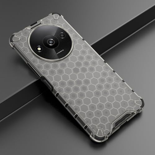 Image of Glasgow Back Case Cover Compatible with [ Mi Redmi A3 4G / Poco C61 4G ] (Stylish Design) - Black