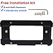 GTP Rear License Plate Base Mount Bracket Compatible with BMW 1/2/3/4/5/6 Series X1 X3 X4 X5 X6 Z4 & Mini Cooper 51187160607 & 511882380615 Tag Frame Holder + 6 Anti-Theft Screws & Wrench