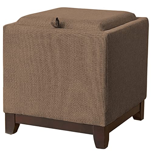 Repose-pieds portable pour salon et chambre avec coffre de rangement