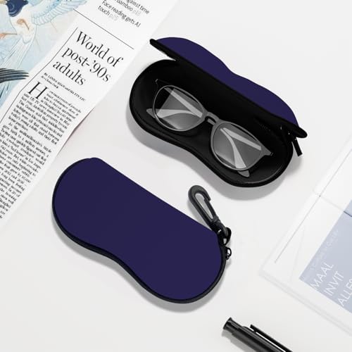 Image of Sunglasses Soft Case, Ultra Light Portable Neoprene Zipper Glasses Case for Men Women