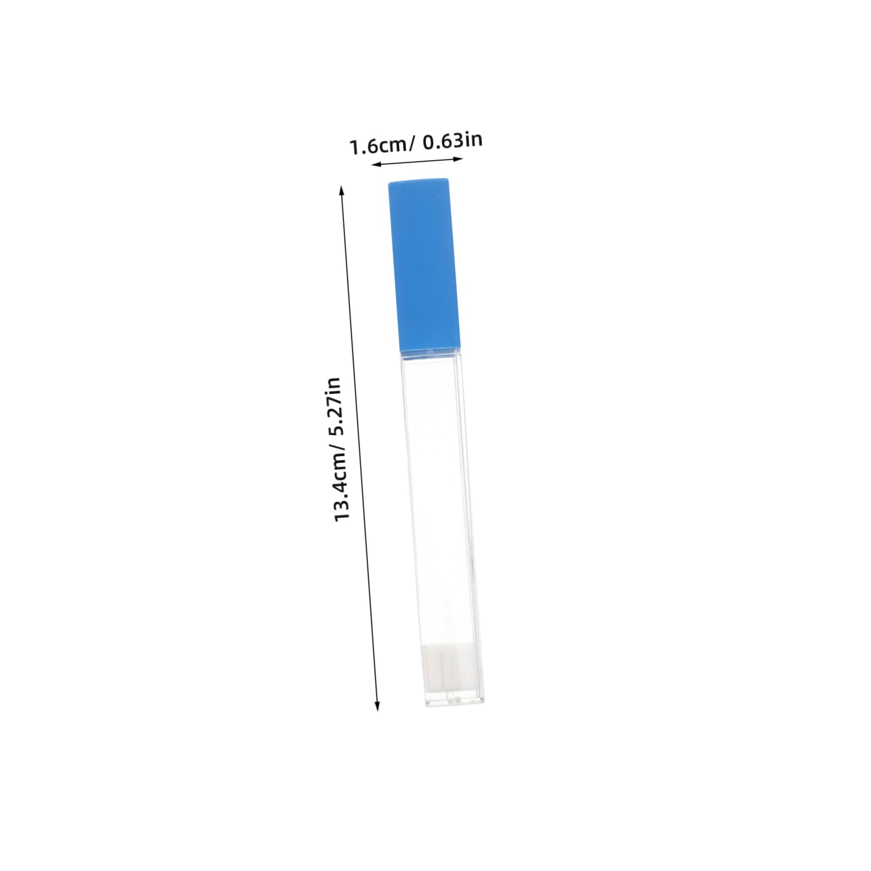 TOVINANNA Modern Aesthetics Storage Tube 2pcs Glass Oral Holder Sturdy Plastic Case Prevents Damage Easy Access