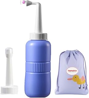 Peri Wash Bottle for Postpartum Essentials Perineal Spray Squirt, Vamotto Upside Down Bottle Feminine Postpartum Care,Clean,Perineal Recovery New Mom & Baby 2 Detachable Nozzles Portable Hygiene Bid