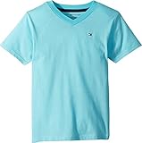 Tommy Hilfiger Big Boys'  Stripe Vneck Tee with Pocket