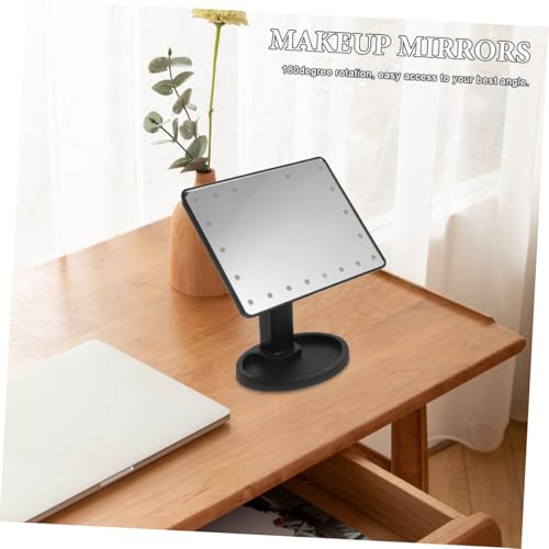 Miroir de maquillage LED à lumières intégrées et écran tactile portable - 8