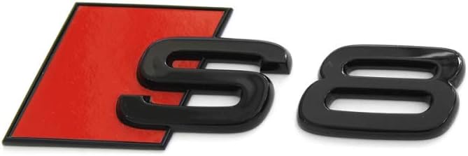 Audi 4N0071804 Lettering S8 Black/Red Tuning Exclusive Black Edition Emblem