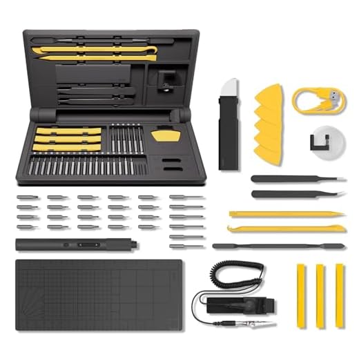 HOTO Electric Precision Screwdriver Set, 48 in 1 Electronics Tool Kit, Magnetic Bits & Box, LED Light & 2 Torque Settings, Mini Screwdriver Set for Eyeglasses, Watches, Phones, Laptops, Cameras Repair