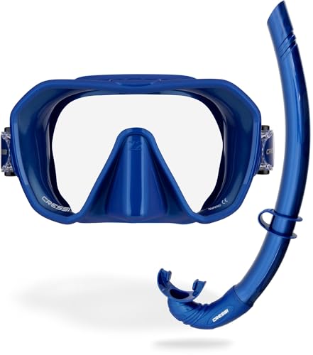 Cressi Mask & Snorkel Combo para esnórquel - Ligero y cómodo con alto rendimiento - Z2 & Corsica - Diseñado en Italia miniatura 1