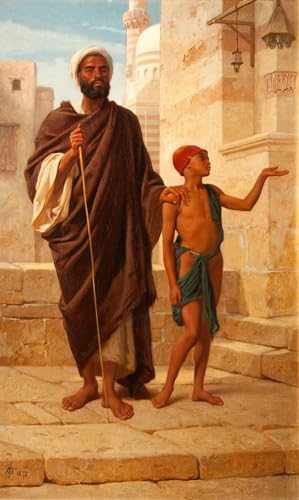 Cuadro pintura mural El Mendigo Ciego decoración hogar lienzo 60x90cm