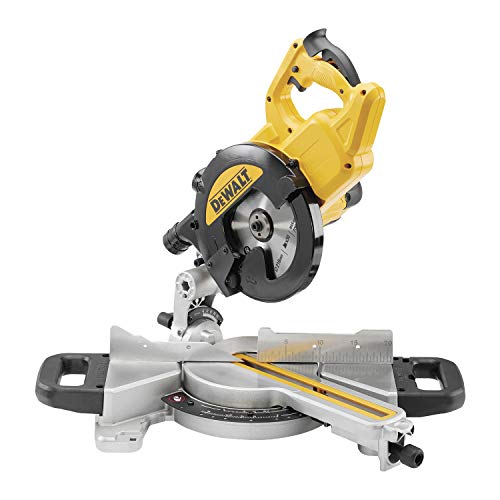 DEWALT 1.400 Watt Paneelsäge (216mm mit XPS-Schnittlinienanzeige, mit Fixrasten für Gehrungs...