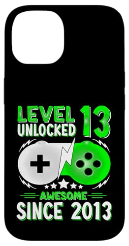 Carcasa para iPhone 14 Regalo Nino 13 Anos Level 13 Unlocked 2013 13 Year Old Gift