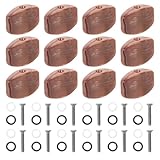 CORHAD プラスチック製ギターペグボタン 12個セット 四角形チューニングペグキャップ クラシックとアコースティックギター交換用パーツ パ