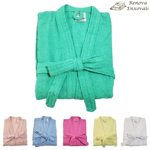 Roupão de Banho Atoalhado 100% Algodão Feminino ou Masculino Adulto - Tamanho P, M, G e GG - p/Pisci