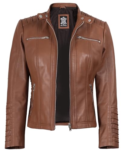 Blingsoul Leather Jacket Women - Real Lambskin Womens Leather Jackets with Removable Hood2