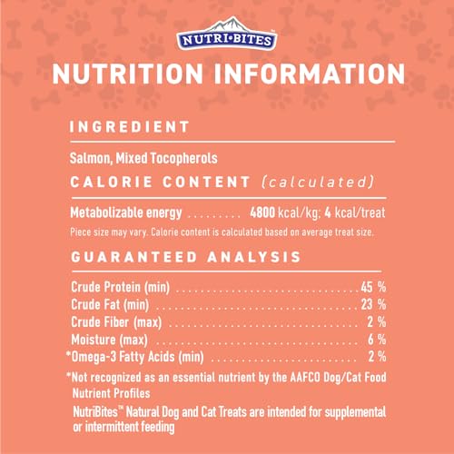 Image of Nutri Bites Freeze-Dried Salmon Dog & Cat Treats, Single Ingredient, 2-Pack