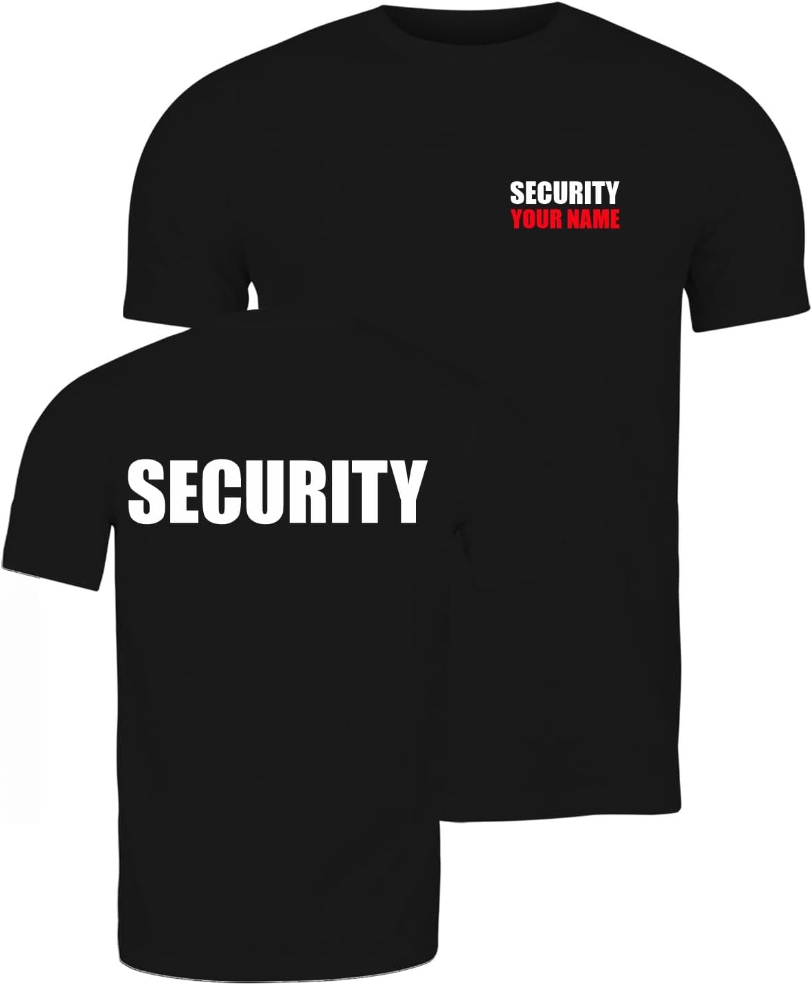 lepni.me Mens T-Shirt Security Crew Uniform Event Staff Party Bar Club Workwear
