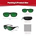 Morfone Red Light Therapy Glasses - Eye Protection for Red Light Therapy (600nm-940nm) - Red Light Therapy Goggles for Home & Spa Use