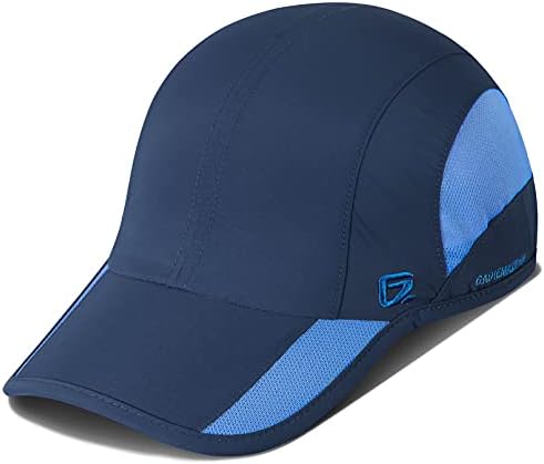 GADIEMKENSD Mens Quick Dry Sports Hat UPF50+ Soft Outdoor Run Cap (56-60cm)