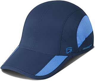 GADIEMKENSD Mens Quick Dry Sports Hat UPF50+ Soft Outdoor Run Cap (56-60cm)