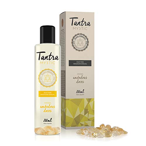 Óleo Para Massagem Sensual Tantra Mystic Amêndoas Doces - 200ml