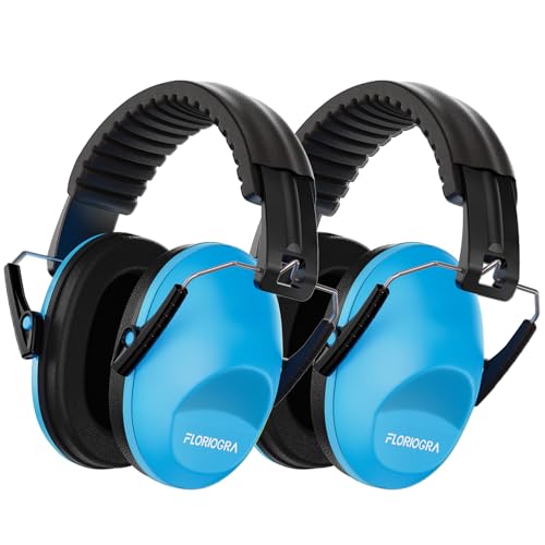 Image of Floriogra 2 Pack Noise Canceling Headphones for Kids, Kids Ear Protection Earmuffs for Autism, Toddler, Children, Noise Cancelling Headphones Sound Proof Earmuffs for Concerts, Air Shows, Fireworks